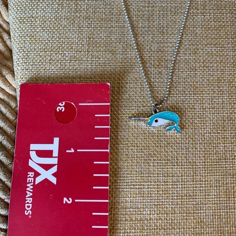 Enamel Narwhal Necklace